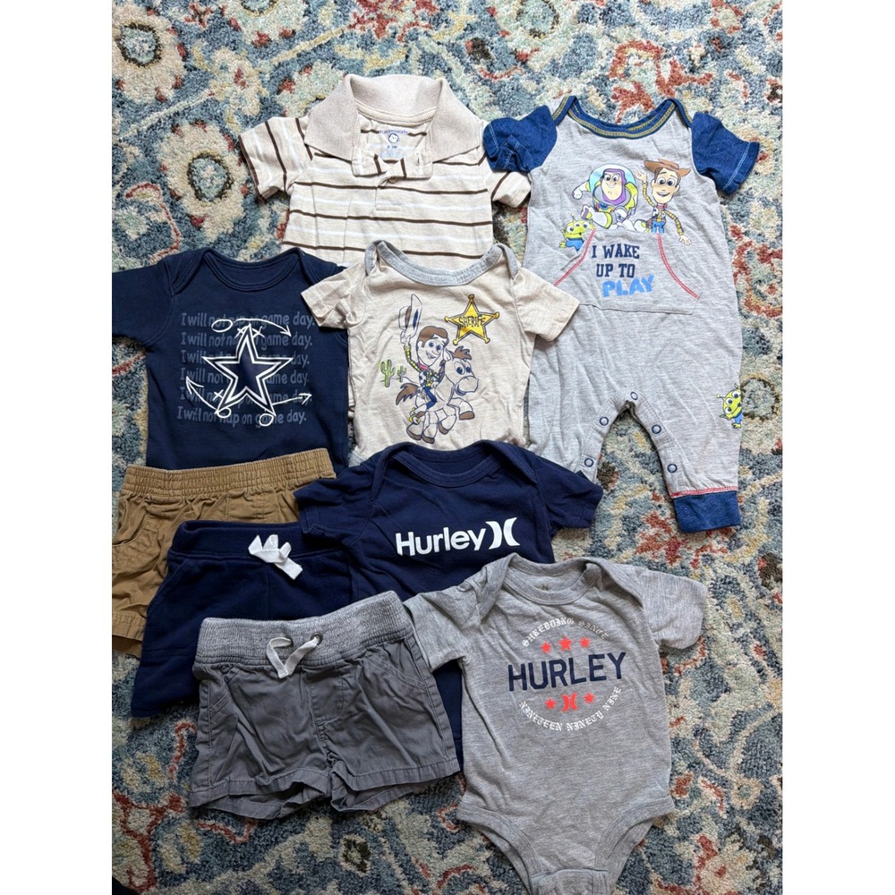 Disney Hurley NFL Boys 0-3M Multi Toy Story Cowboys Bundle